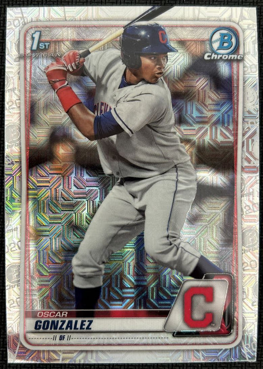 2020 Bowman Chrome Prospects Mojo Oscar Gonzalez Cleveland Indians #BCP-109