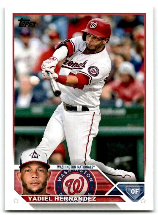 2023 Topps Yadiel Hernandez Washington Nationals #257