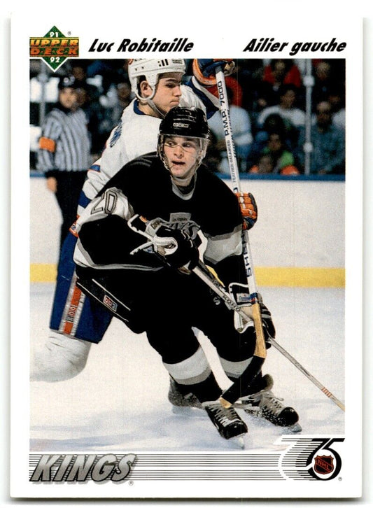 1991-92 Upper Deck French Luc Robitaille Los Angeles Kings #145