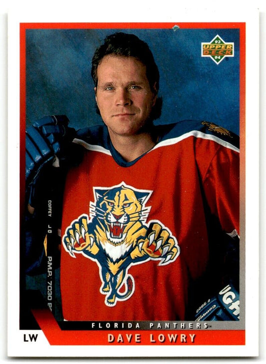 1993-94 Upper Deck Dave Lowry Florida Panthers #67