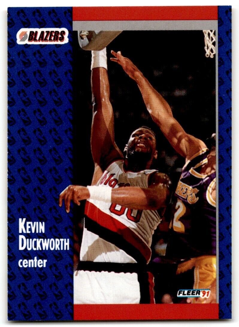 1991-92 Fleer Kevin Duckworth Portland Trail Blazers #169