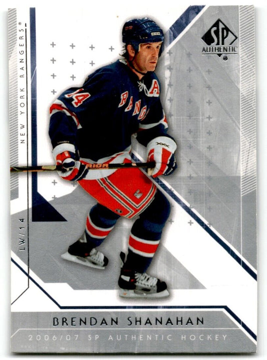 2006-07 SP Authentic Brendan Shanahan New York Rangers #37