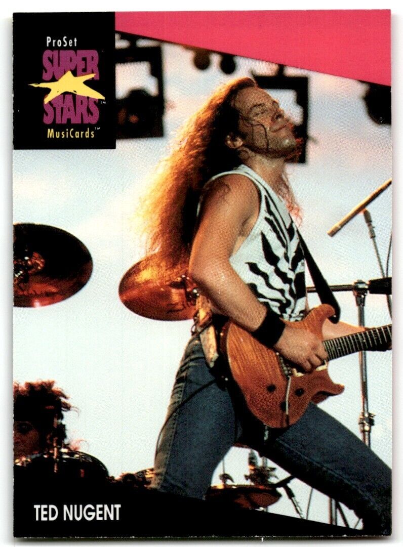 1991-92 ProSet Super Stars MusiCard Ted Nugent #213