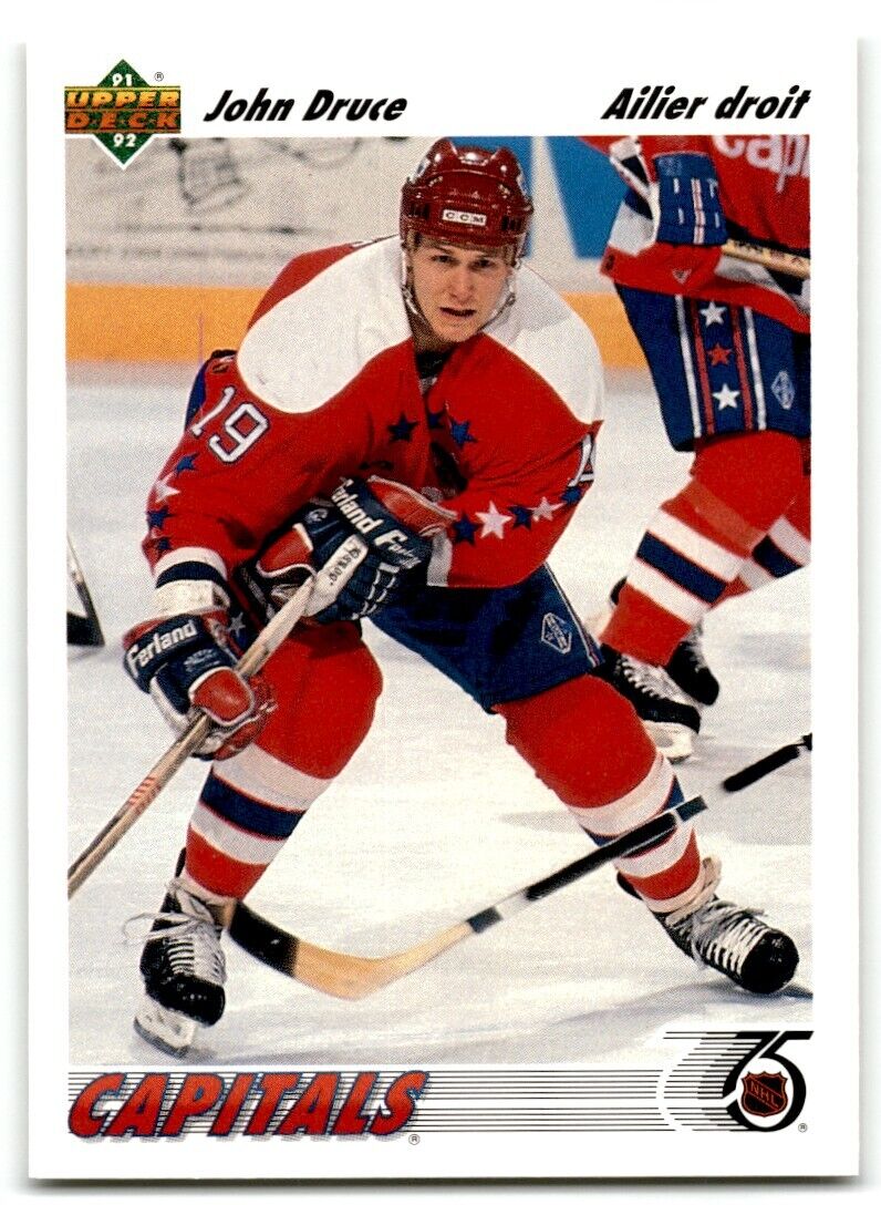 1991-92 Upper Deck French John Druce Washington Capitals #151