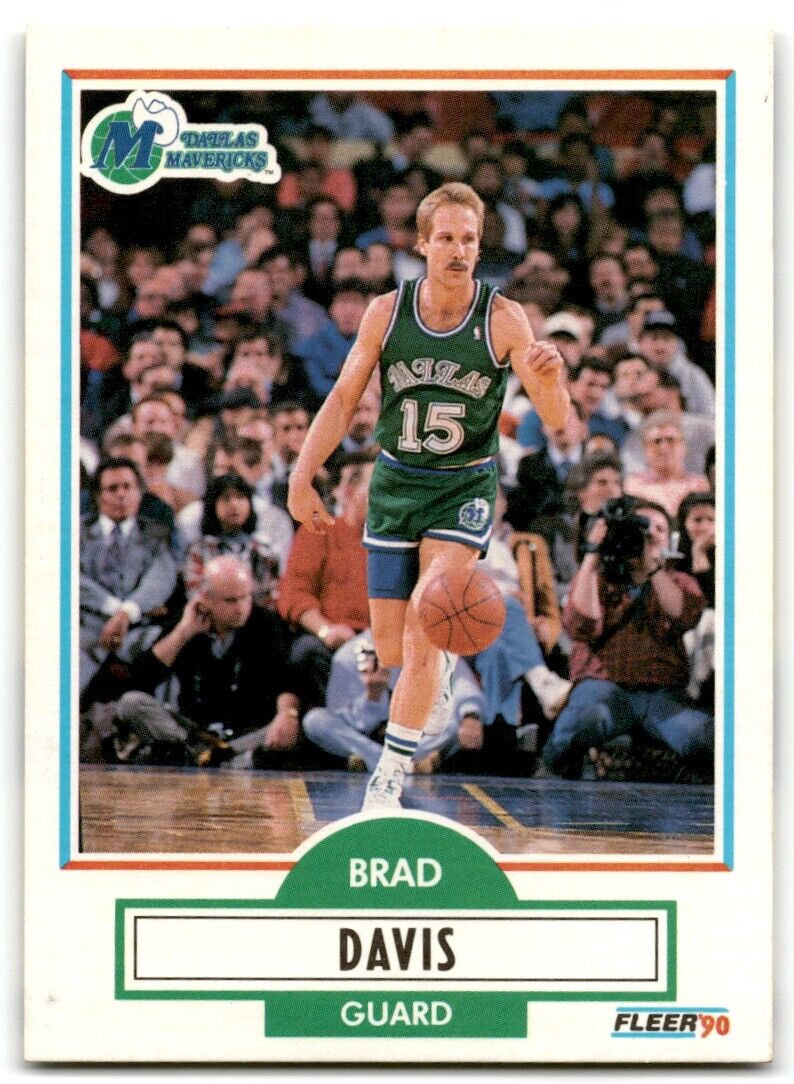 1990-91 Fleer Brad Davis Dallas Mavericks #40