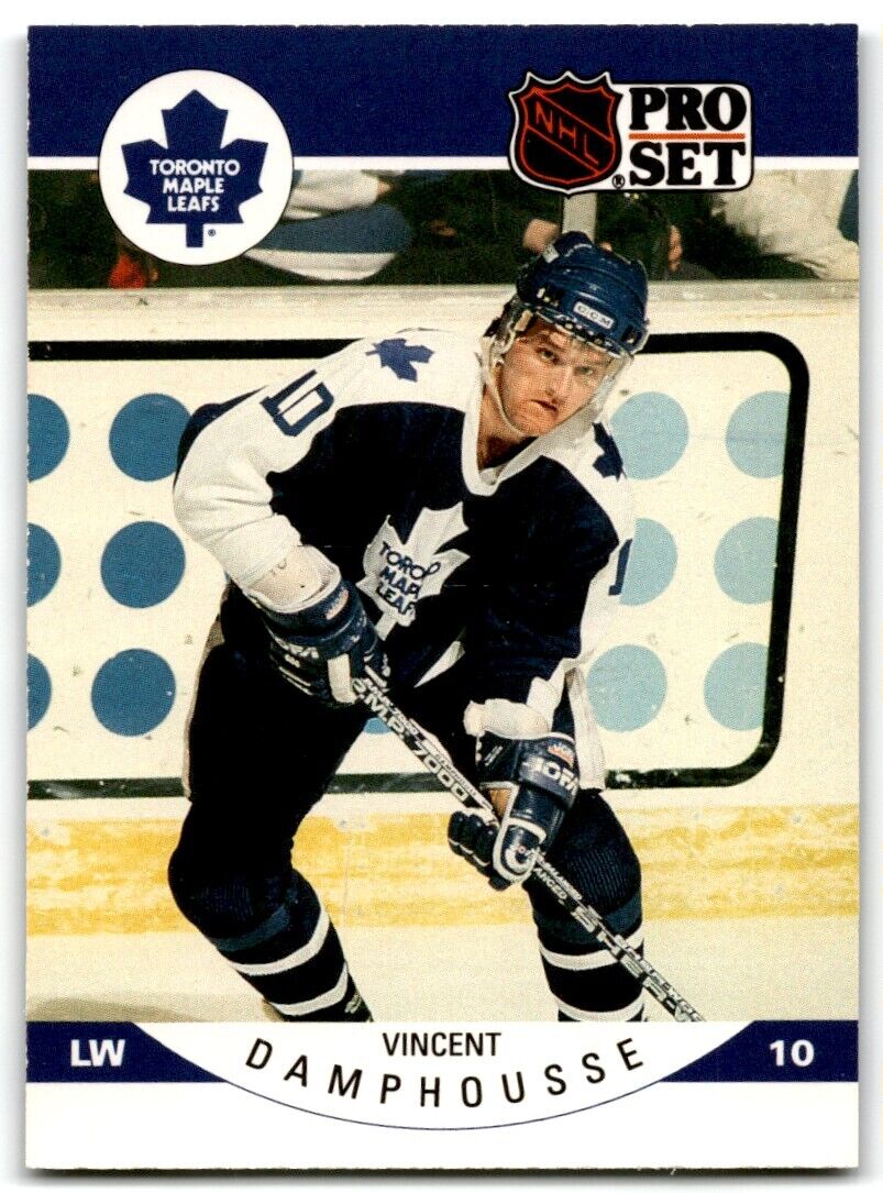 1990-91 Pro Set Vincent Damphousse Toronto Maple Leafs #278