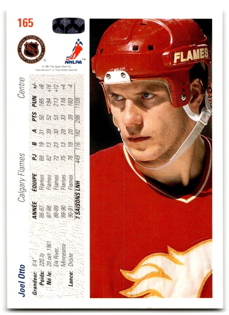 1991-92 Upper Deck Joel Otto Calgary Flames #165