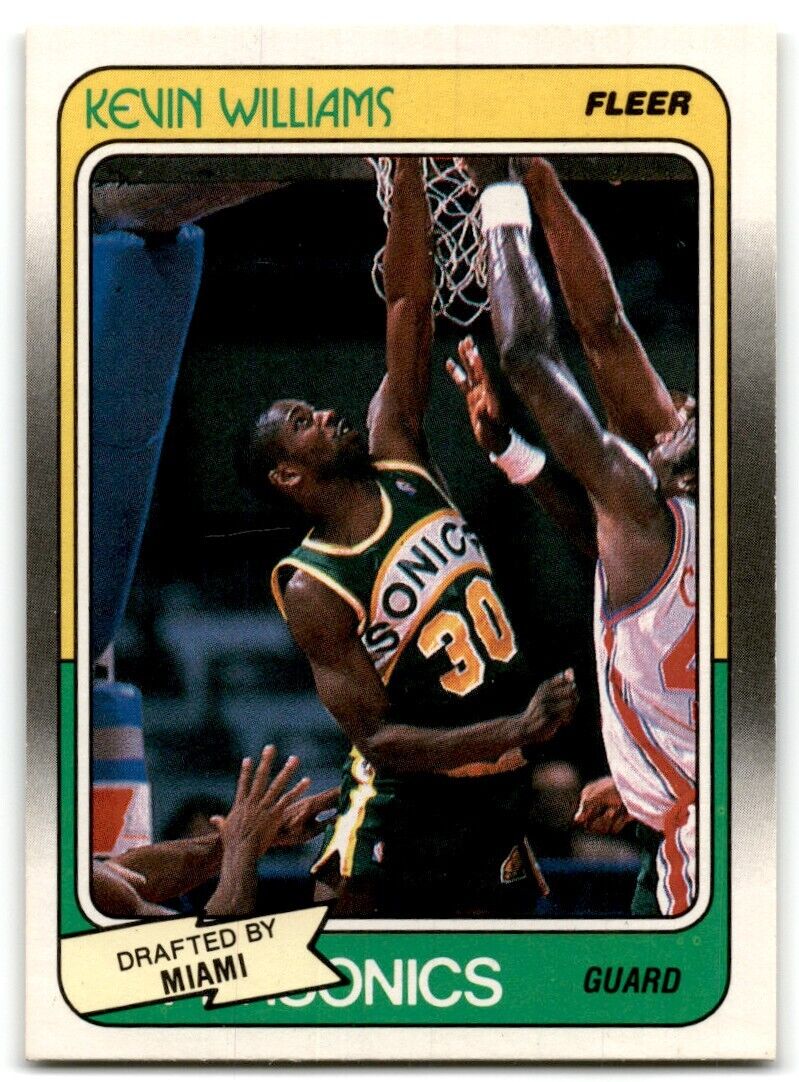 1988-89 Fleer Kevin Williams Miami Heat #72