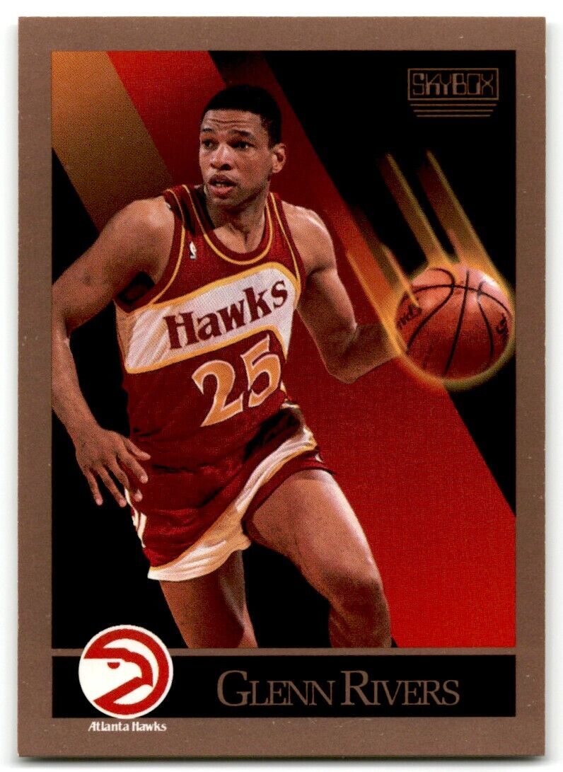 1990-91 SkyBox Glenn Rivers Atlanta Hawks #7