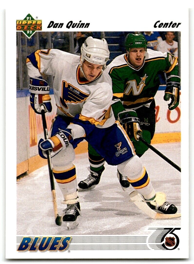 1991-92 Upper Deck Dan Quinn St. Louis Blues #358