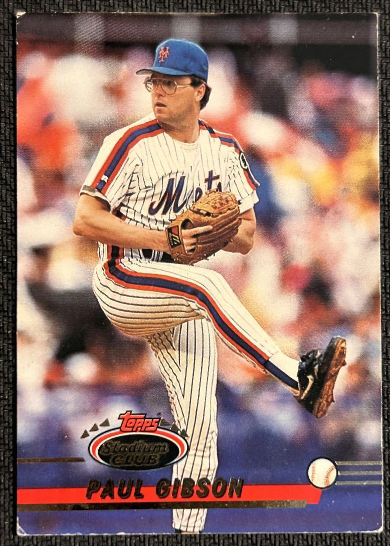 1993 Stadium Club Paul Gibson New York Mets #29