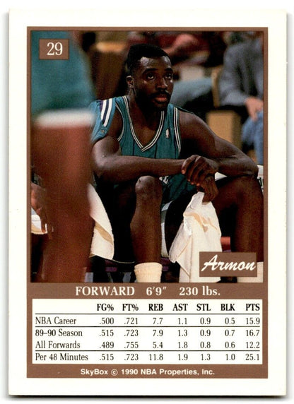 1990-91 SkyBox Armon Gilliam Charlotte Hornets #29