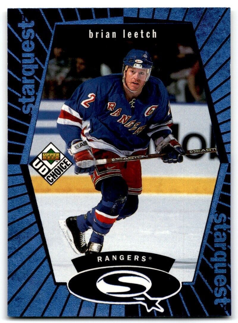 1998-99 UD Choice StarQuest Blue Brian Leetch New York Rangers #SQ7