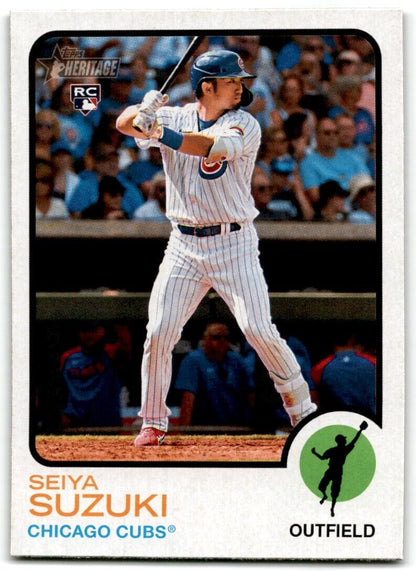 2022 Topps Heritage Seiya Suzuki Rookie Chicago Cubs #505