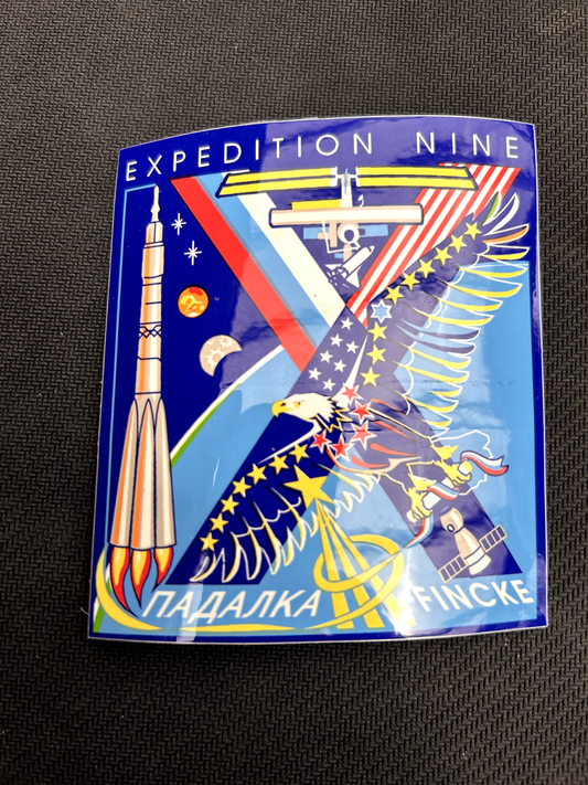 NASA 4 inches Expedition 9 mission decal vinyl - sticker