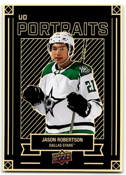 2022-23 Upper Deck UD Portraits Jason Robertson Dallas Stars #P-21