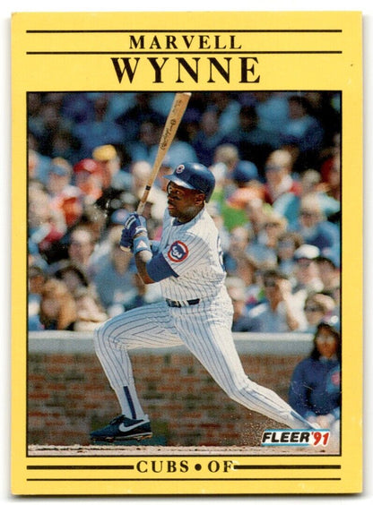 1991 Fleer Marvell Wynne Chicago Cubs #441