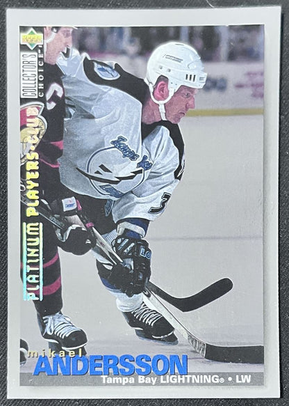 1995-96 Collector's Choice Player's Club Platinum Mikael Andersson Tampa Bay