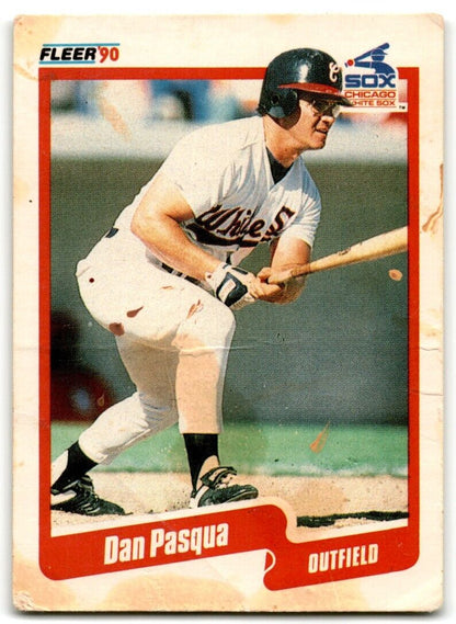 1990 Fleer Dan Pasqua Chicago White Sox #544