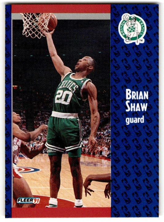 1991-92 Fleer Brian Shaw Boston Celtics #16