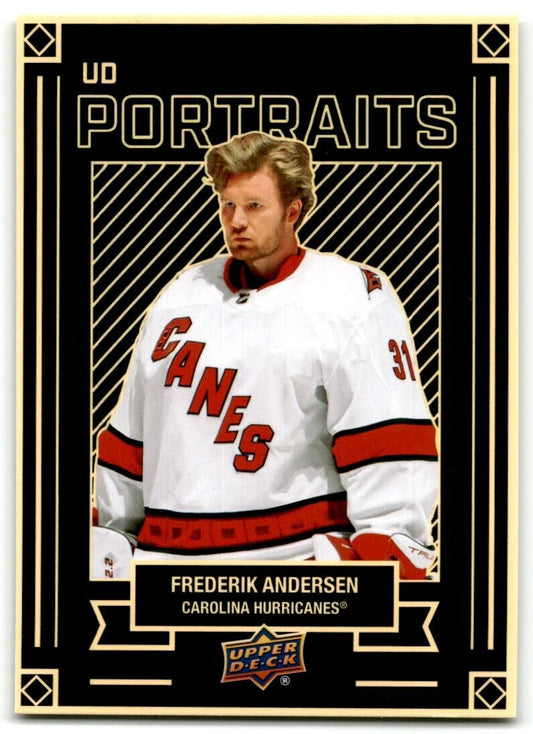 2022-23 Upper Deck UD Portraits Frederik Andersen Carolina Hurricanes #P-1