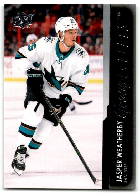 2021-22 Upper Deck Jasper Weatherby Rookie San Jose Sharks #487