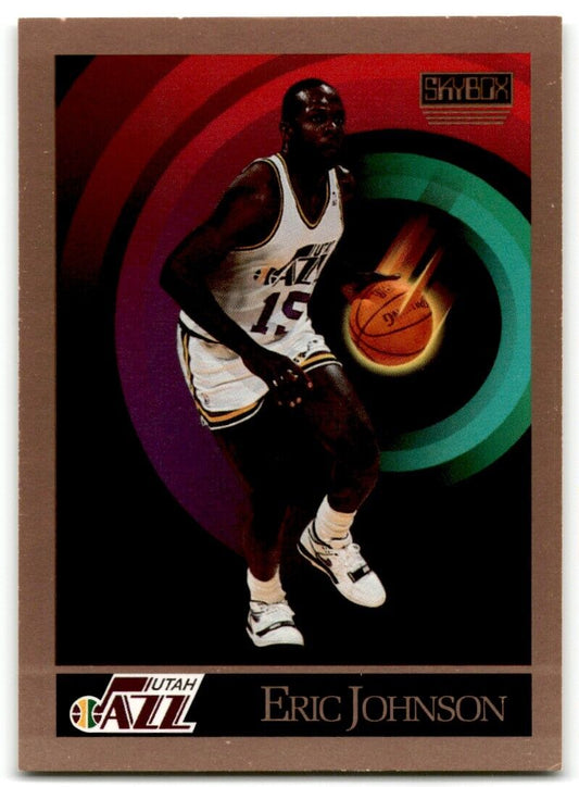 1990-91 SkyBox Eric Johnson Rookie Utah Jazz #280