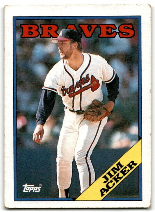 1988 Topps Jim Acker Atlanta Braves #678