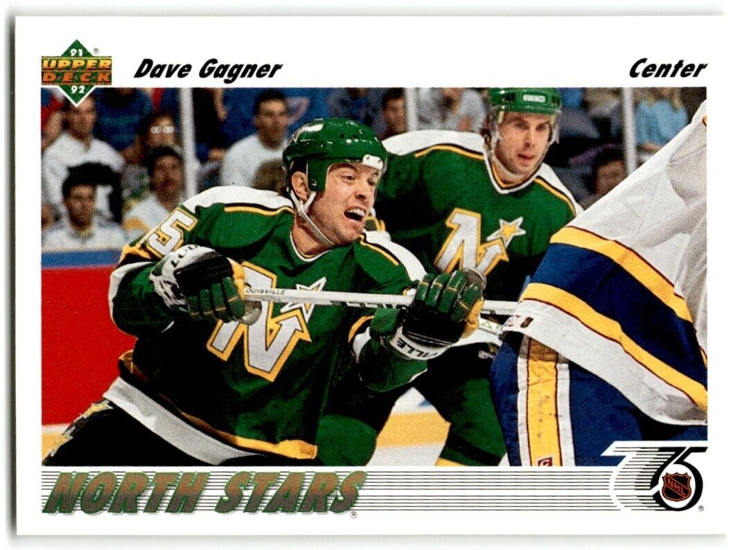 1991-92 Upper Deck Dave Gagner Minnesota North Stars #180