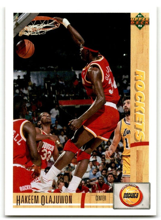 1991-92 Upper Deck Hakeem Olajuwon Houston Rockets #254