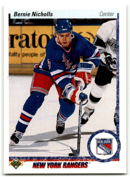 1990-91 Upper Deck Bernie Nicholls New York Rangers #34