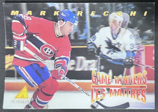 1995-96 Pinnacle McDonald's Game Winners Mark Recchi Montreal Canadiens #MCD-24