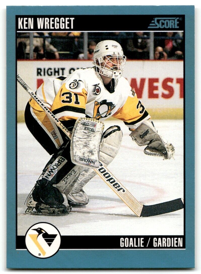 1992-93 Score Ken Wregget Pittsburgh Penguins #399