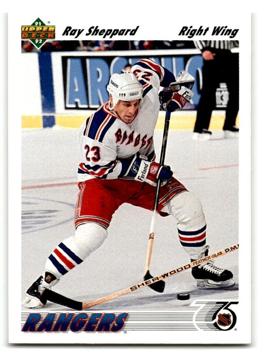 1991-92 Upper Deck Ray Sheppard New York Rangers #390