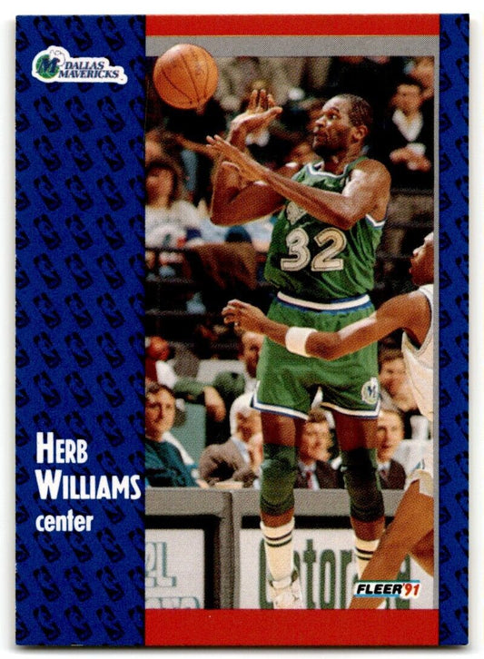 1991-92 Fleer Herb Williams Dallas Mavericks #48