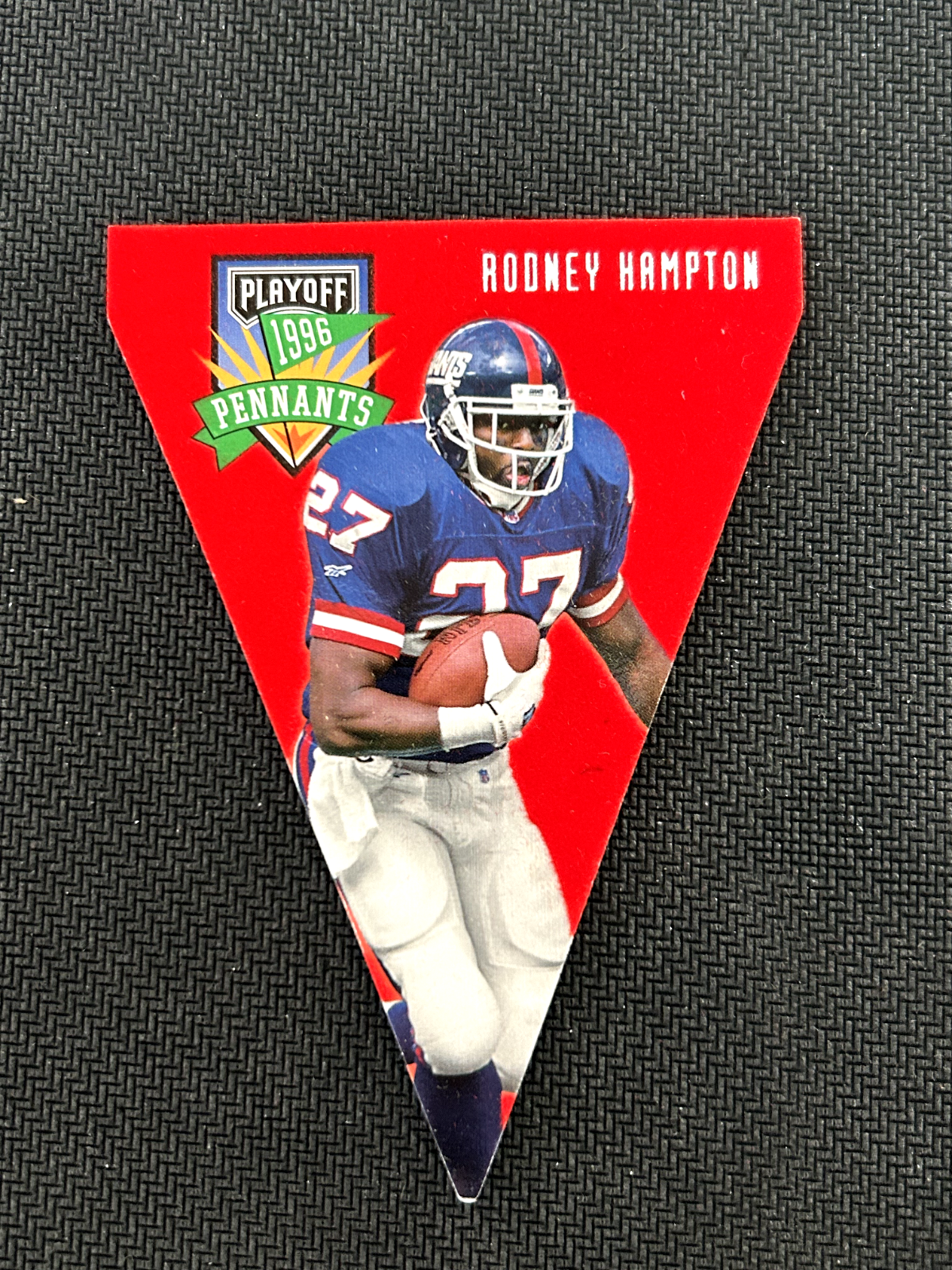 1996 Playoff Contender Pennants Football Card #27 Rodney Hampton