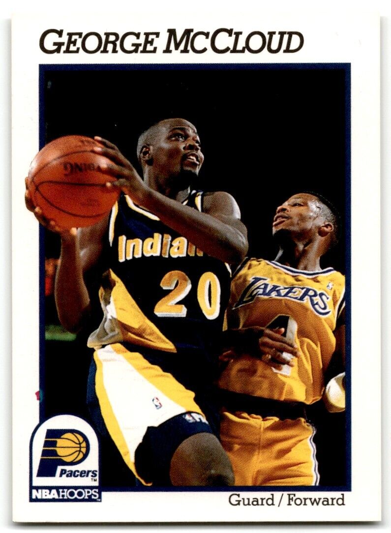 1991-92 Hoops George McCloud Indiana Pacers #373