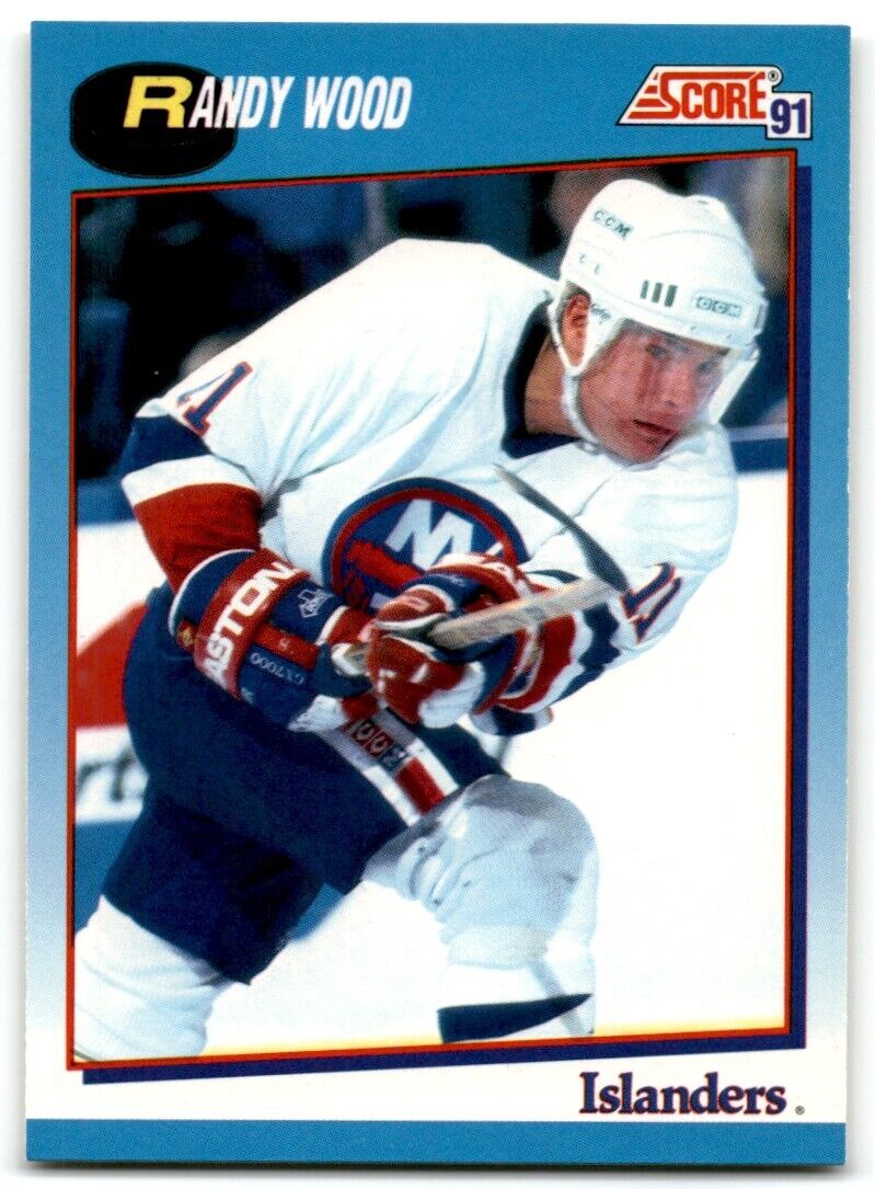 1991-92 Score Canadian Bilingual Randy Wood New York Islanders #501