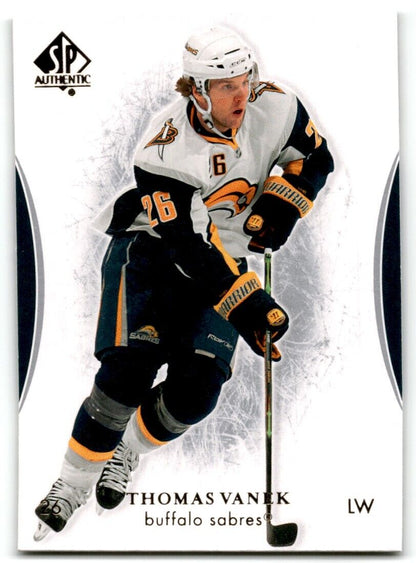 2009-10 SP Authentic Thomas Vanek Buffalo Sabres #49