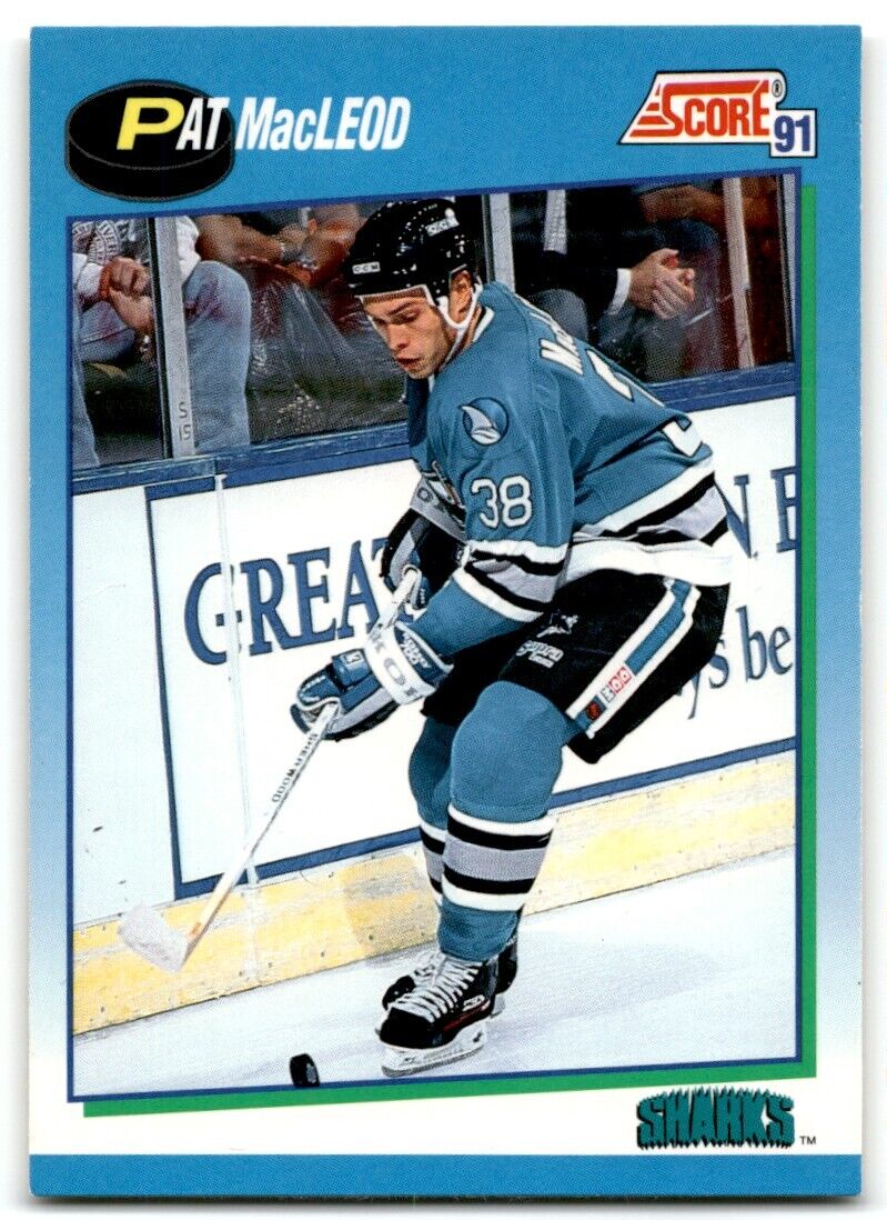 1991-92 Score Canadian Bilingual Pat MacLeod Rookie San Jose Sharks #645