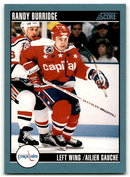 1992-93 Score Randy Burridge Washington Capitals #297