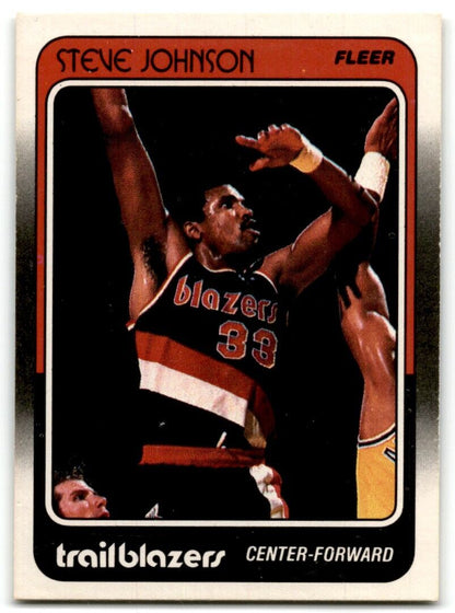 1988-89 Fleer Steve Johnson Portland Trail Blazers #94