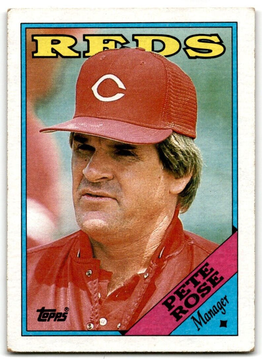 1988 Topps Pete Rose Cincinnati Reds #475