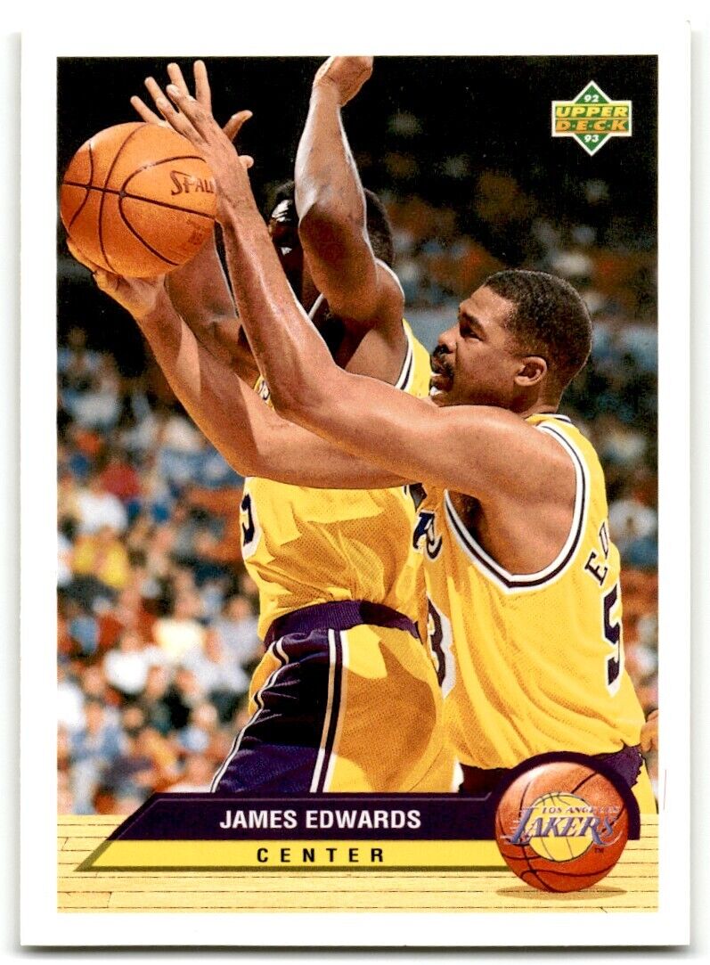 1992-93 Upper Deck McDonald's Los Angeles Lakers James Edwards Los Angeles