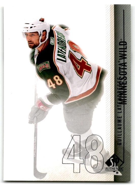 2011-12 SP Authentic Guillaume Latendresse Minnesota Wild #110