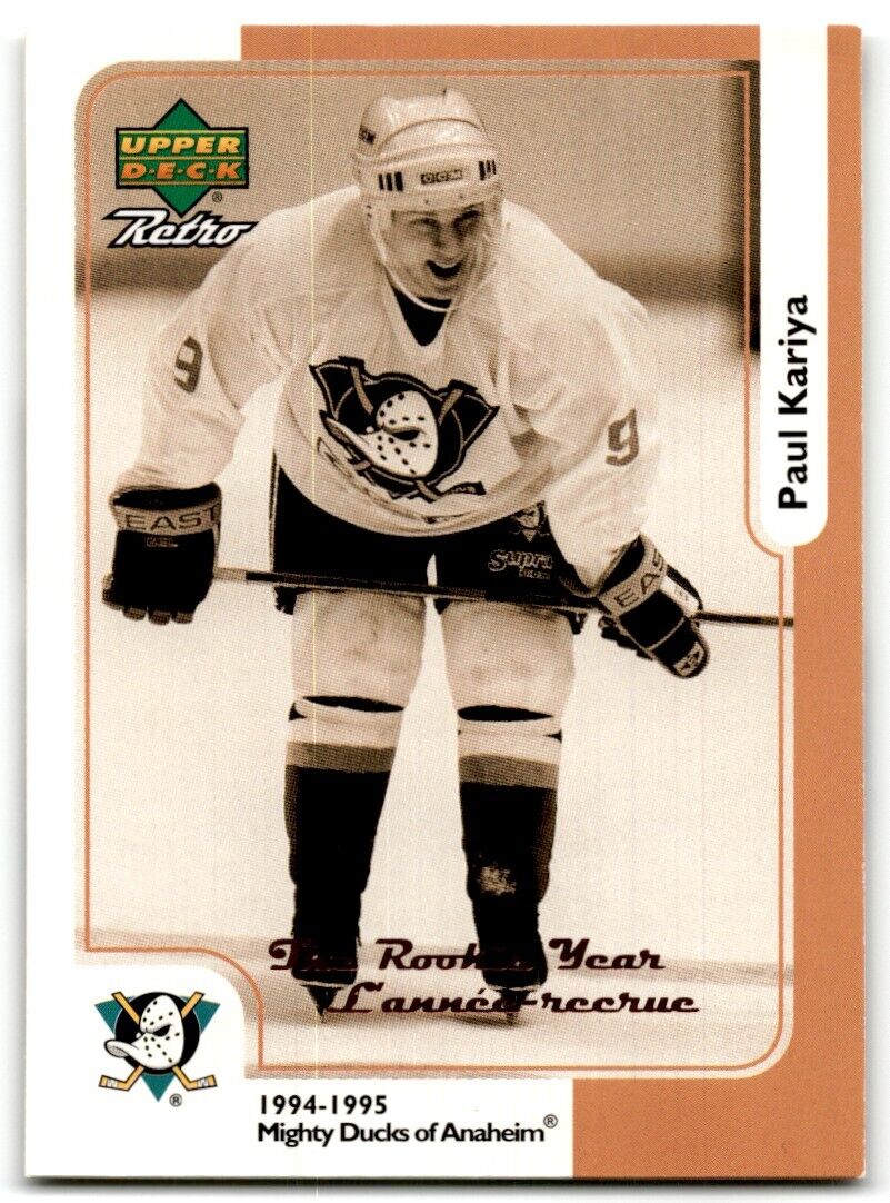 1998-99 Upper Deck Retro McDonald's Paul Kariya Anaheim Mighty Ducks #MCD-1R