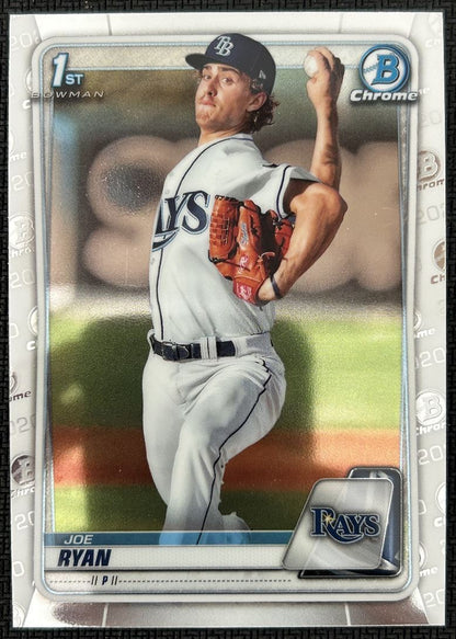 2020 Bowman Chrome Prospects Joe Ryan Tampa Bay Rays #BCP-117