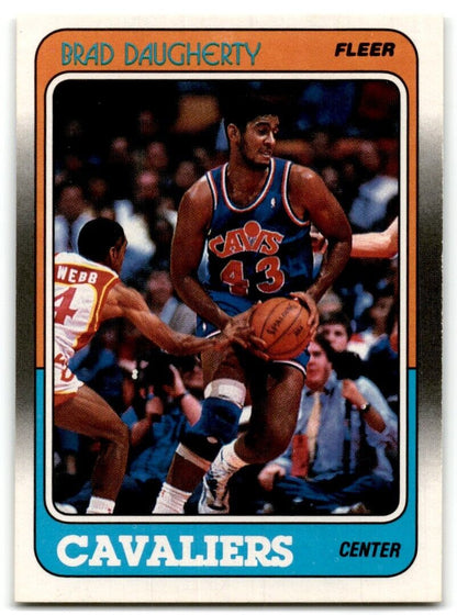 1988-89 Fleer Brad Daugherty Cleveland Cavaliers #22