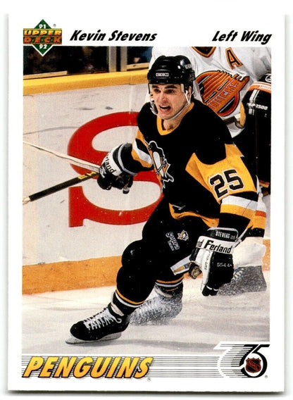 1991-92 Upper Deck Kevin Stevens Pittsburgh Penguins #154