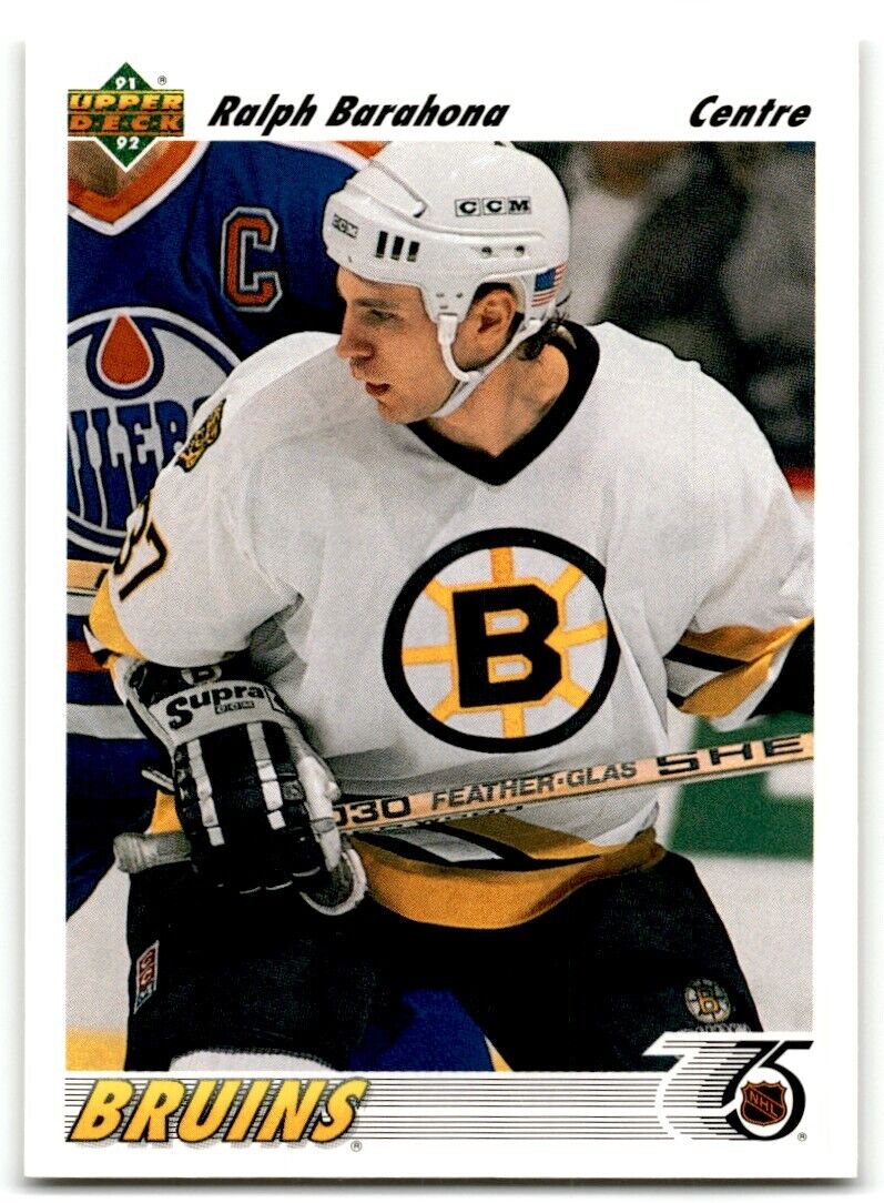 1991-92 Upper Deck French Ralph Barahona Rookie Boston Bruins #496